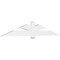 Ekena Millwork Redmond Architectural Grade PVC Gable Bracket, 96"W x 16"H x 2"D x 6"F, 4/12 Pitch GBP096X16X0206RED00 - alternate 1